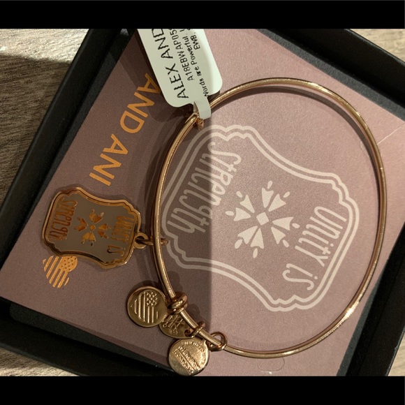 Alex and Ani Unity is Strength Bracelet - Picture 4 of 5